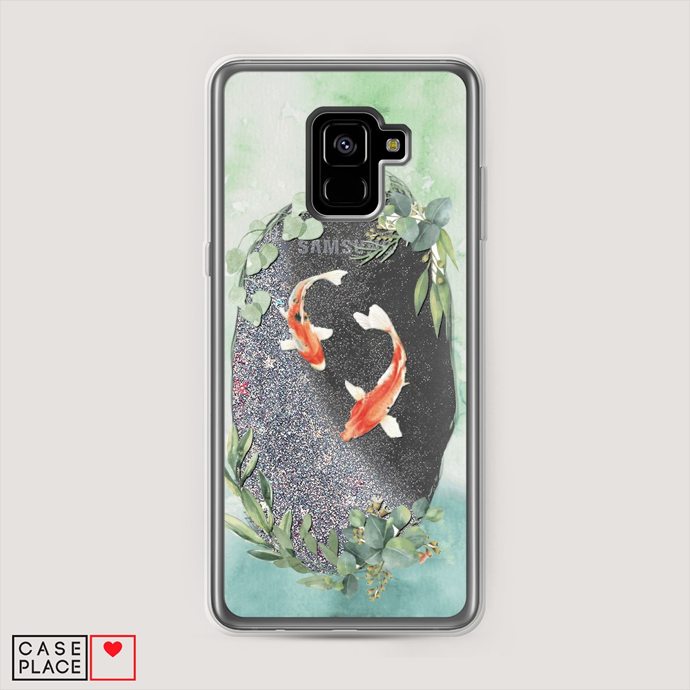 

Чехол Awog "Две золотые рыбки" на Samsung Galaxy A8 Plus, 25591-1