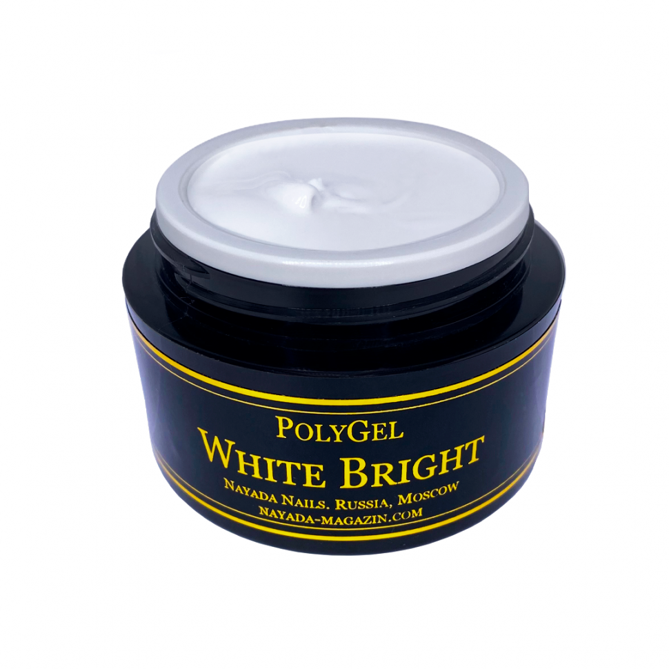 

Полигель для наращивания ногтей Nayada White Bright 40 г, White bright