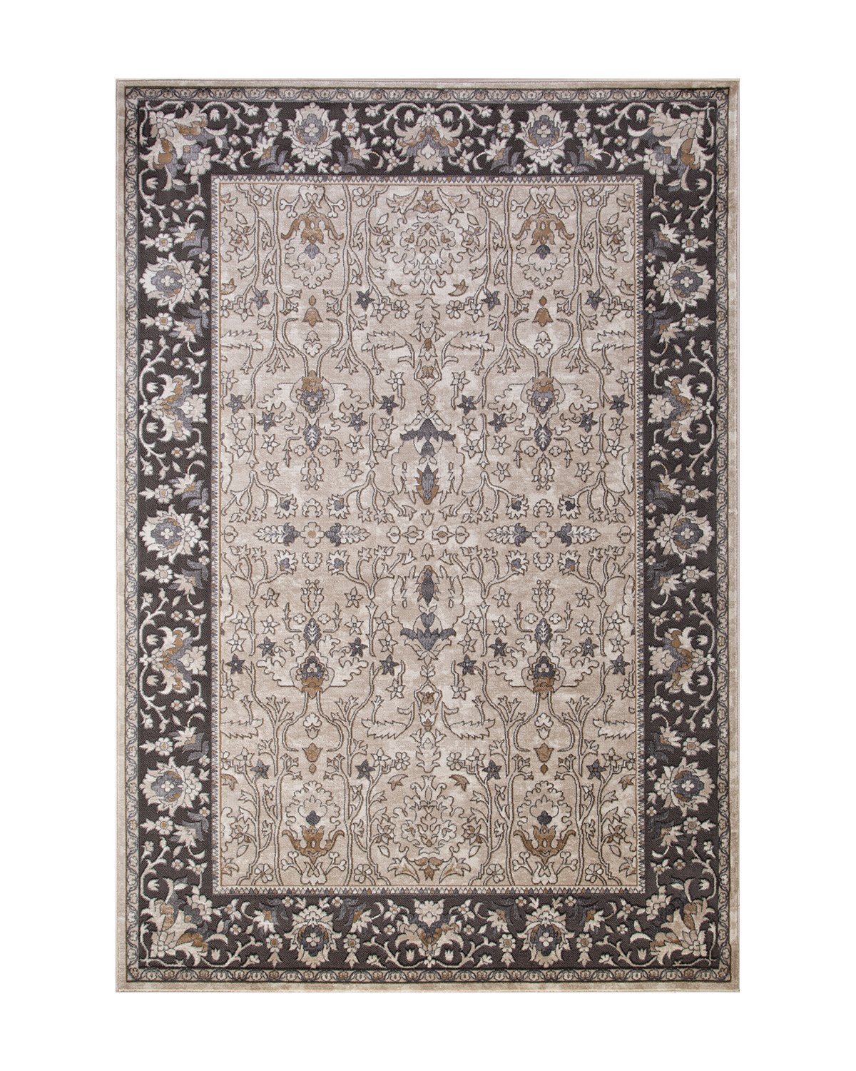 фото Ковёр merinos serenity 200x400 прямоугольный бежевый d741