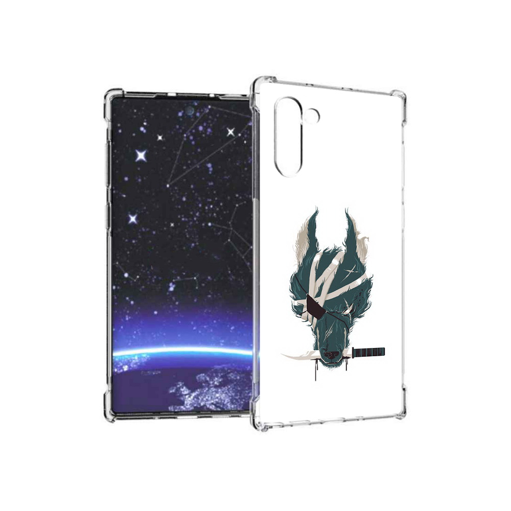 

Чехол MyPads Tocco для Samsung Galaxy Note 10 волк-разбойник (PT135782.511.271), Прозрачный, Tocco