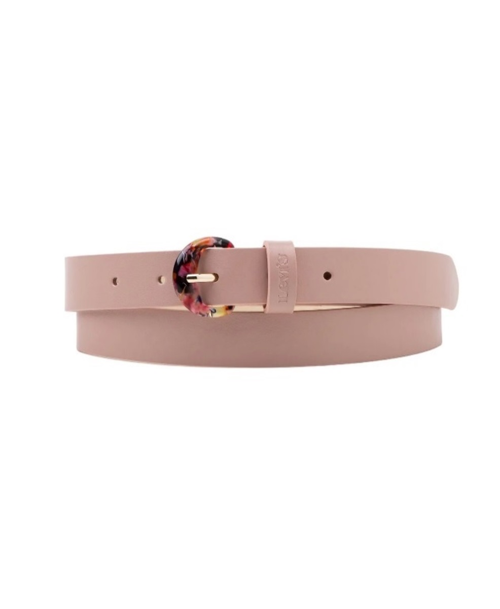 

Ремень женский Levis Women Feminine Shell Belt розовый, 90 см, Women Feminine Shell Belt