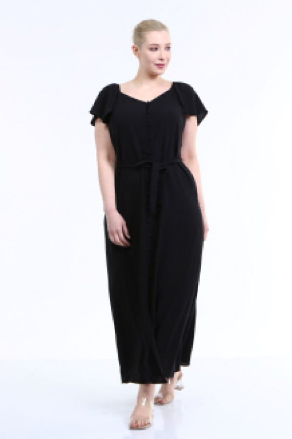 Платье женское My Line Moda 1399 черное 46 (доставка из-за рубежа)