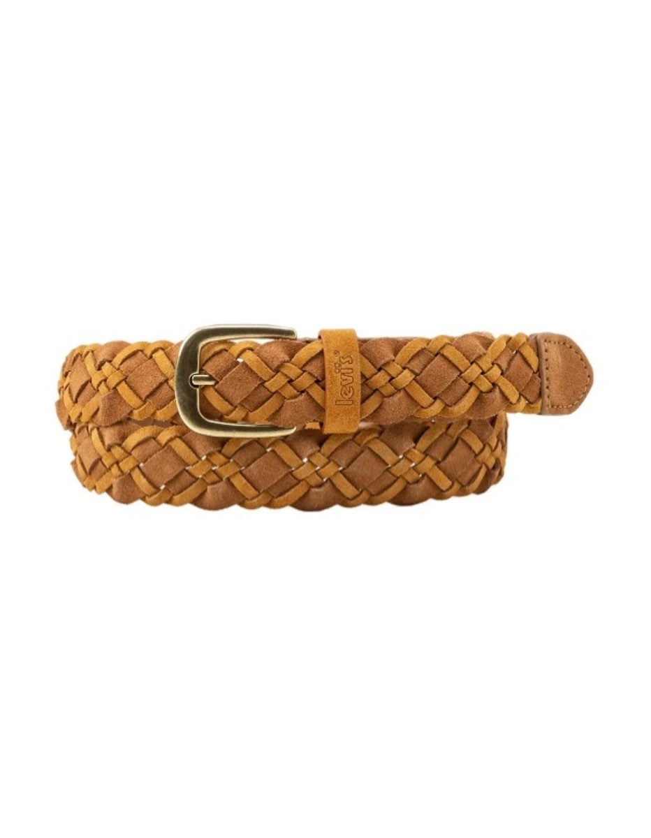 

Ремень женский Levis Women Two-Tone Suede Braided Belt коричневый, 95 см, Women Two-Tone Suede Braided Belt