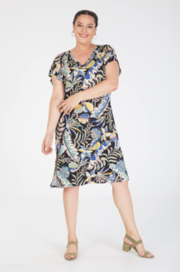 

Платье женское My Line Moda 1420 разноцветное 2XL (доставка из-за рубежа), 1420