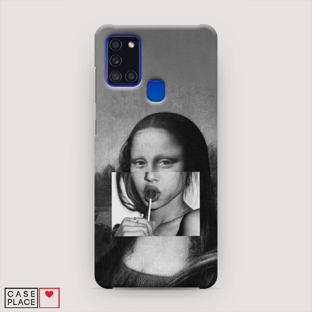 

Пластиковый чехол "Mona Lisa sucking lollipop" на Samsung Galaxy A21s, 2100220-7