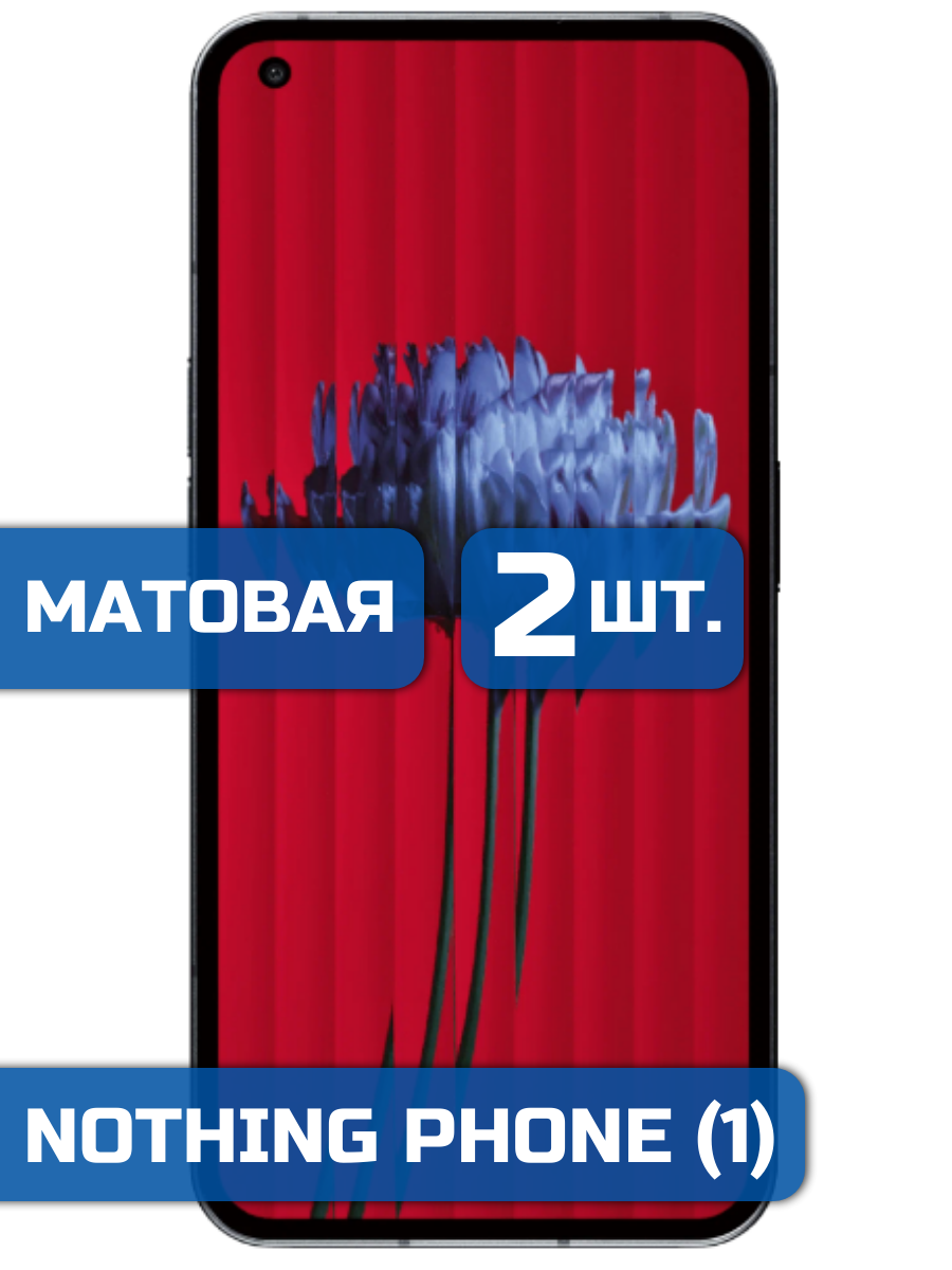 

Матовая защитная гидрогелевая пленка на экран телефона Nothing Phone (1) (2 шт)