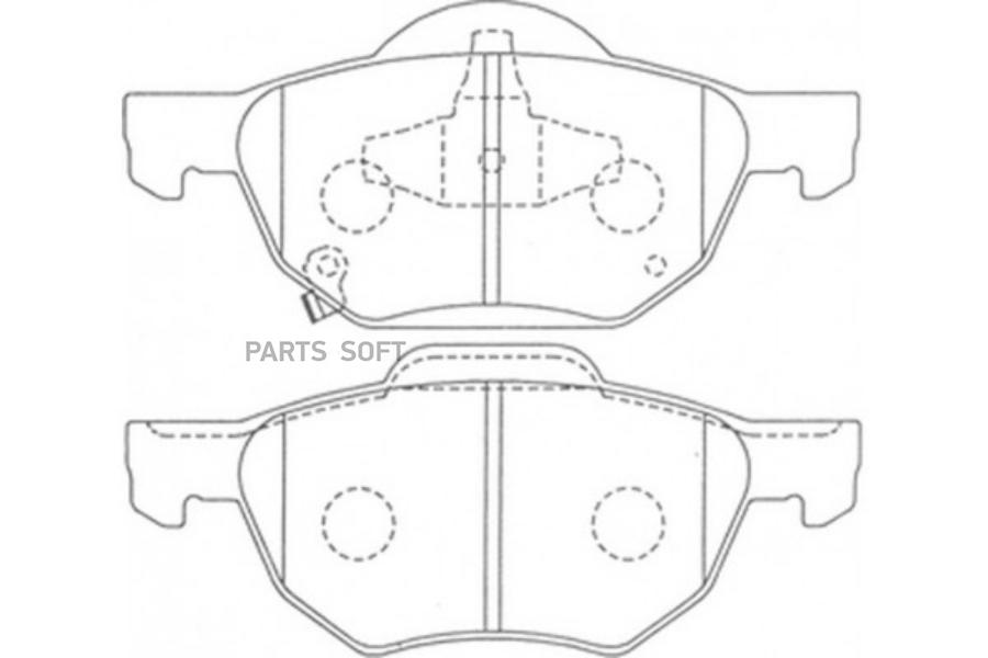 

Колодки тормозные дисковые передние к-т HONDA ACCORD 2.4 2003 - 2008 HONDA ACCORD 2.0 200