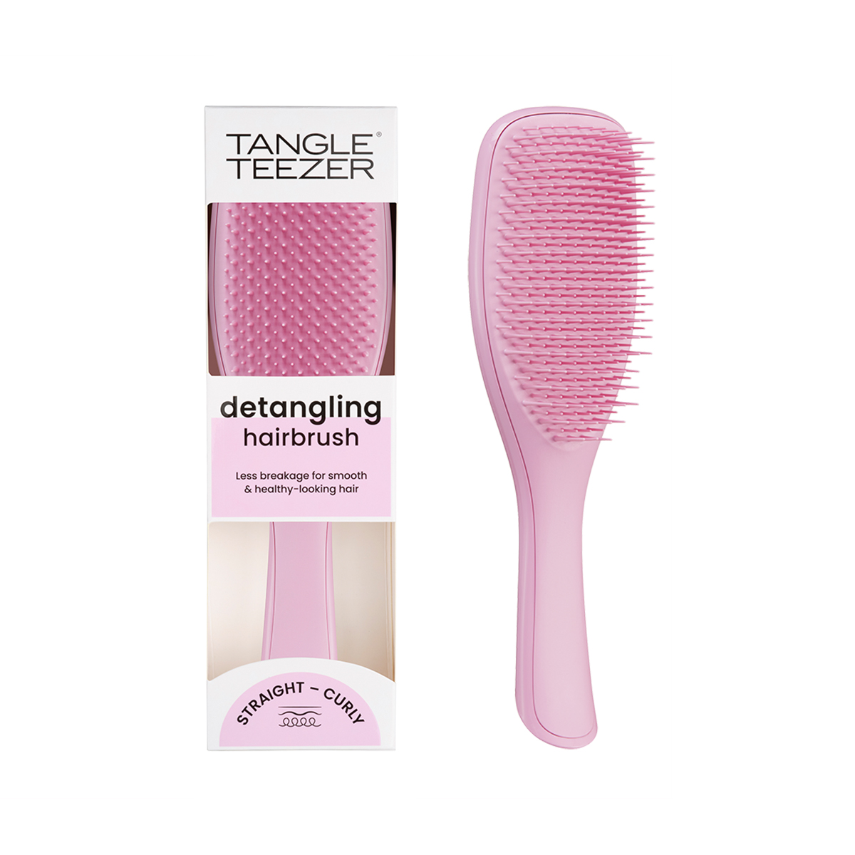 Расческа Tangle Teezer The Wet Detangler Rosebud Pink расческа для укладки феном tangle teezer easy dry