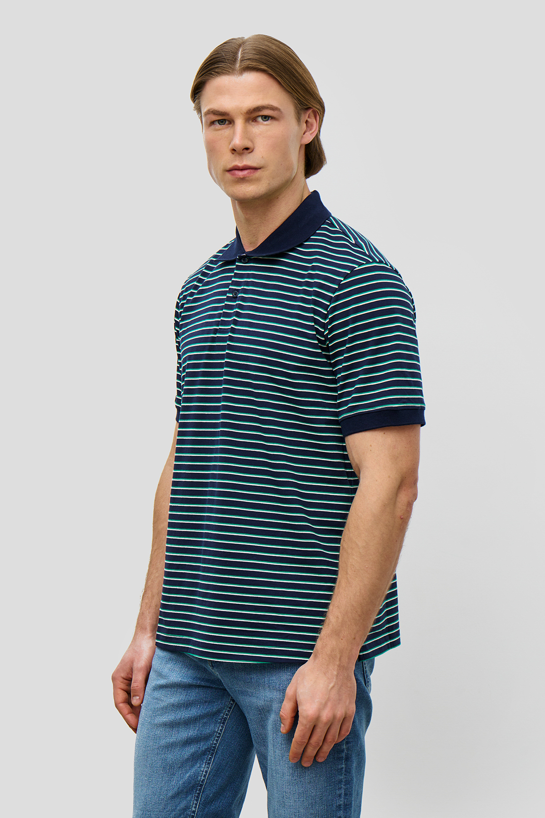 

Футболка мужская Baon B7023016 синяя 3XL, Синий, B7023016
