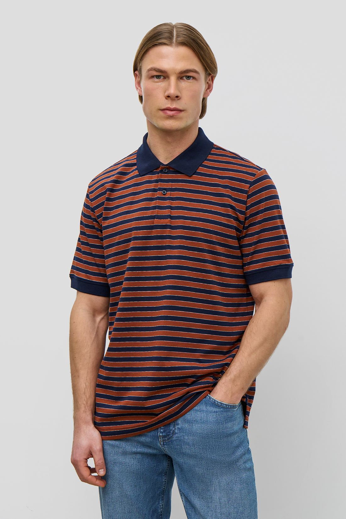 

Футболка мужская Baon B7023016 синяя 2XL, Синий, B7023016