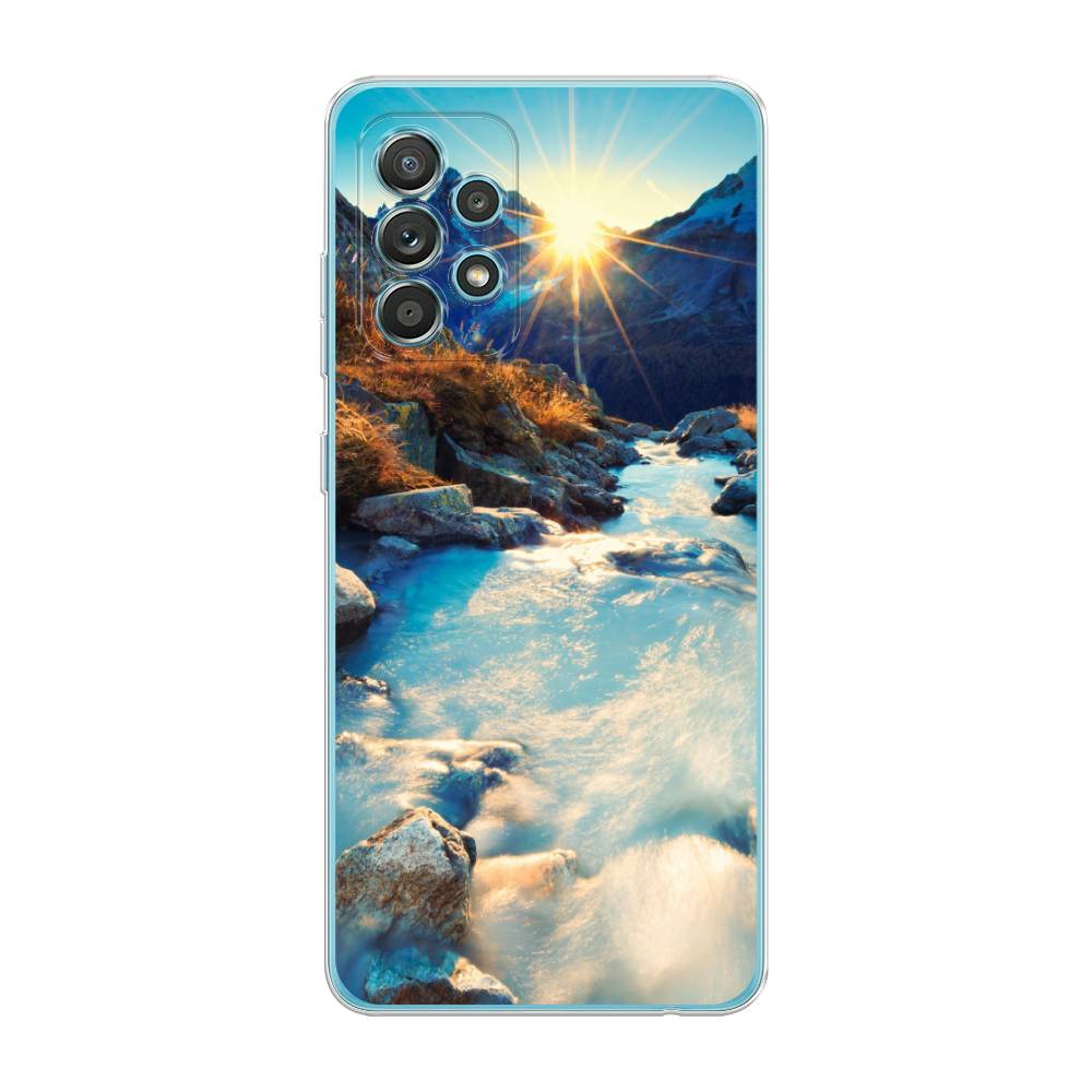 

Чехол Awog на Samsung Galaxy A33 5G / Самсунг A33 5G "Восход 7", Коричневый;белый;голубой, 2104450-4