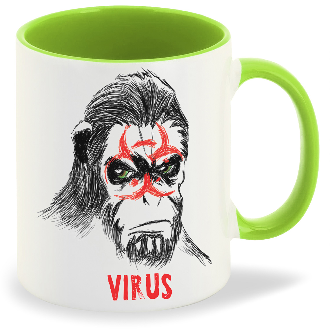 

Кружка CoolPodarok Virus Обезьяна, Virus Обезьяна