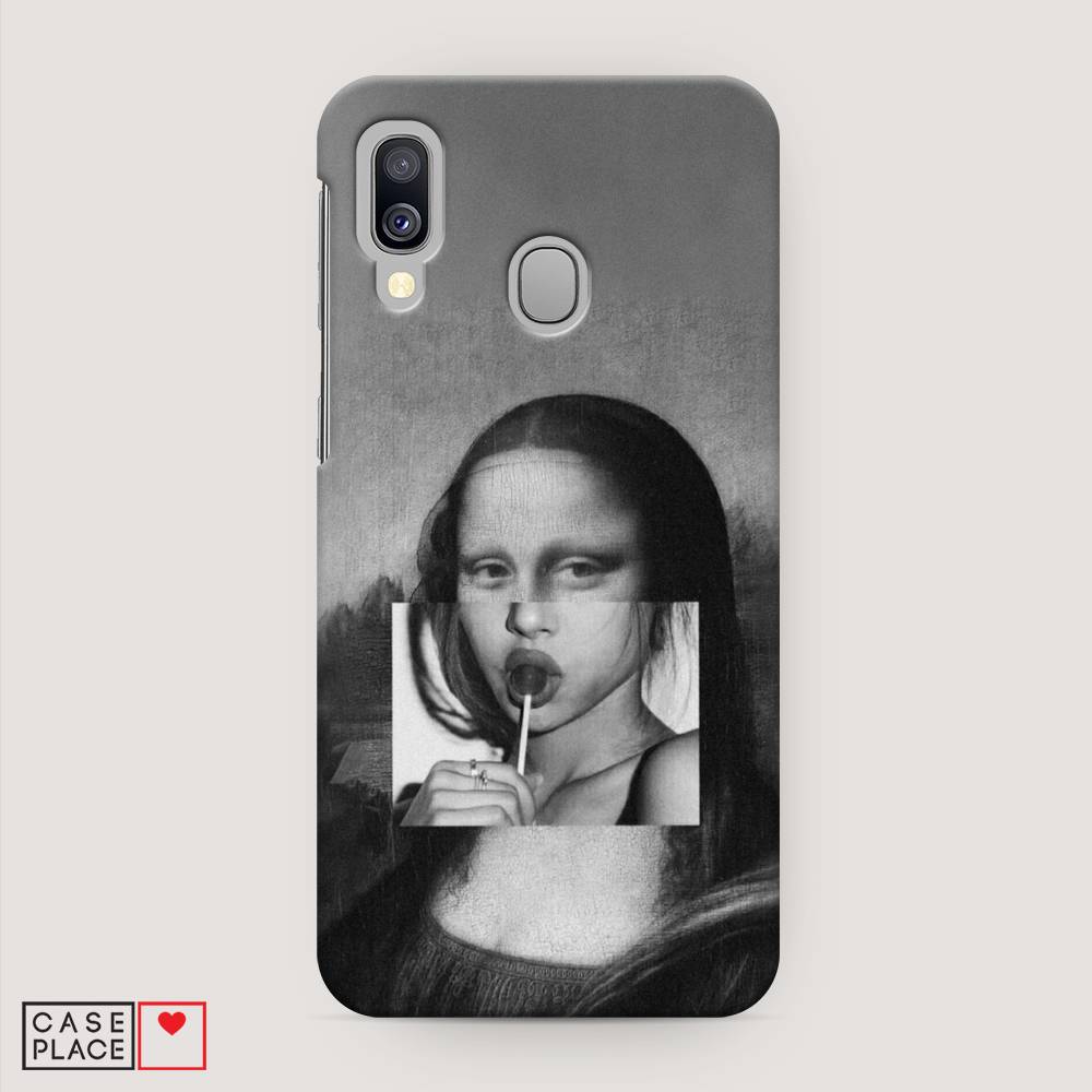 

Пластиковый чехол "Mona Lisa sucking lollipop" на Samsung Galaxy A40