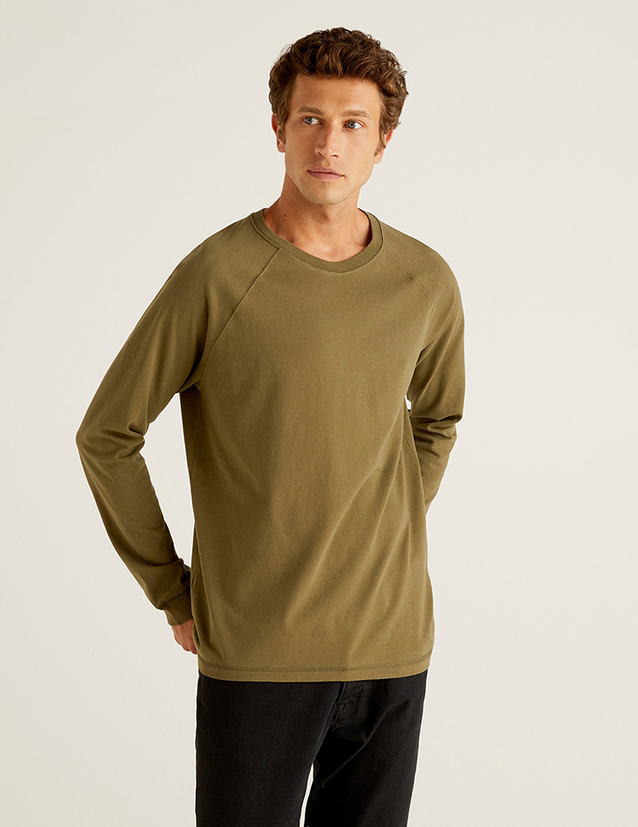 

Лонгслив мужской United Colors of Benetton 21A_3URFJ1AI2 зеленый M, 21A_3URFJ1AI2
