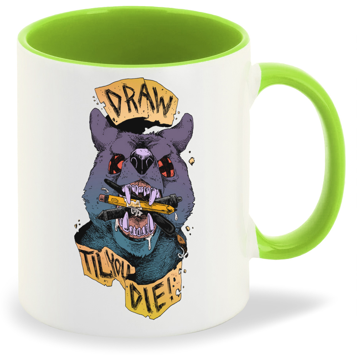 

Кружка CoolPodarok Draw til you die, Draw til you die