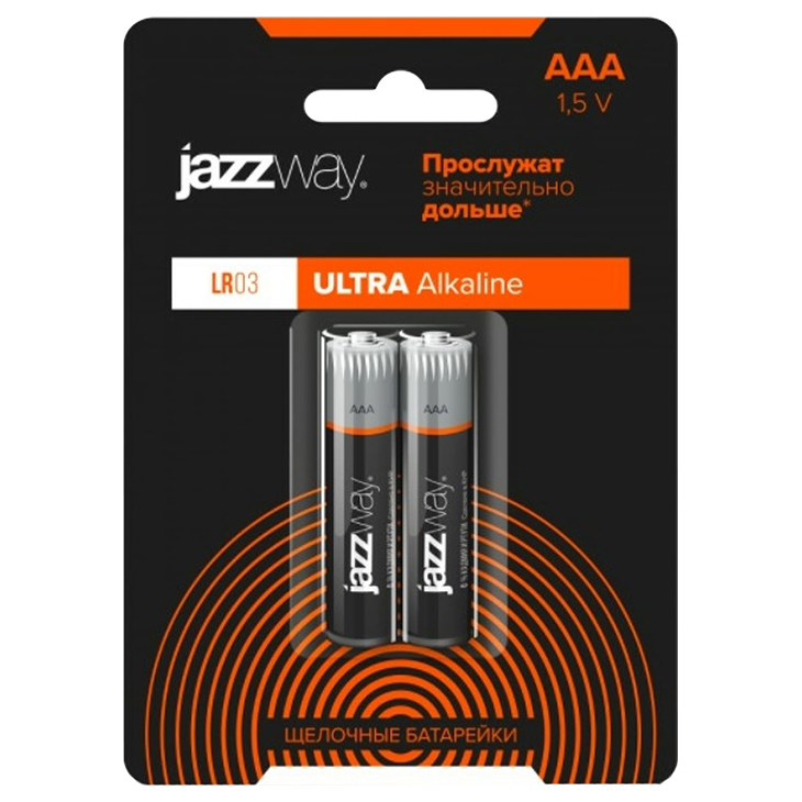 

JazzWay Алкалиновая Батарейка LR03 Ultra PLUS BL-2 5008168