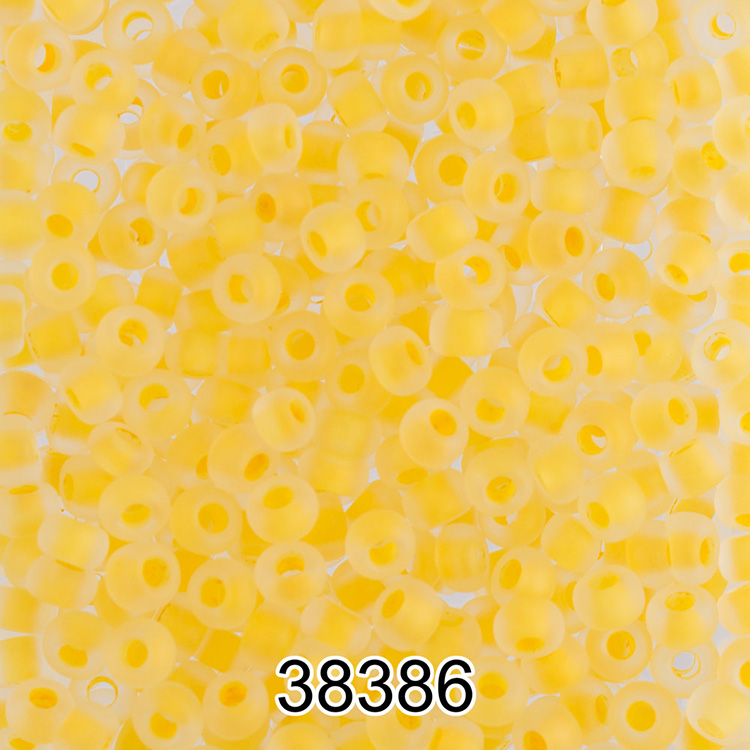 

Бисер Preciosa круглый 5 10/0, 2,3 мм, 500 г, цвет 38386 желтый матовый