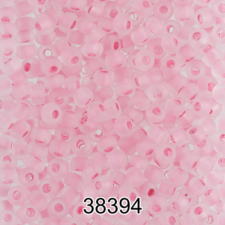 

Бисер Preciosa круглый 5 10/0, 2,3 мм, 500 г, цвет 38394 светло-розовый матовый