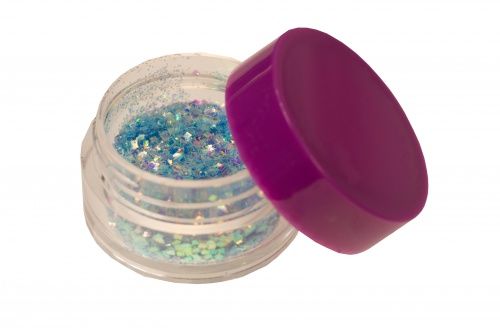 

Пайетки с глиттером Dona Jerdona темно-голубые, Голубой