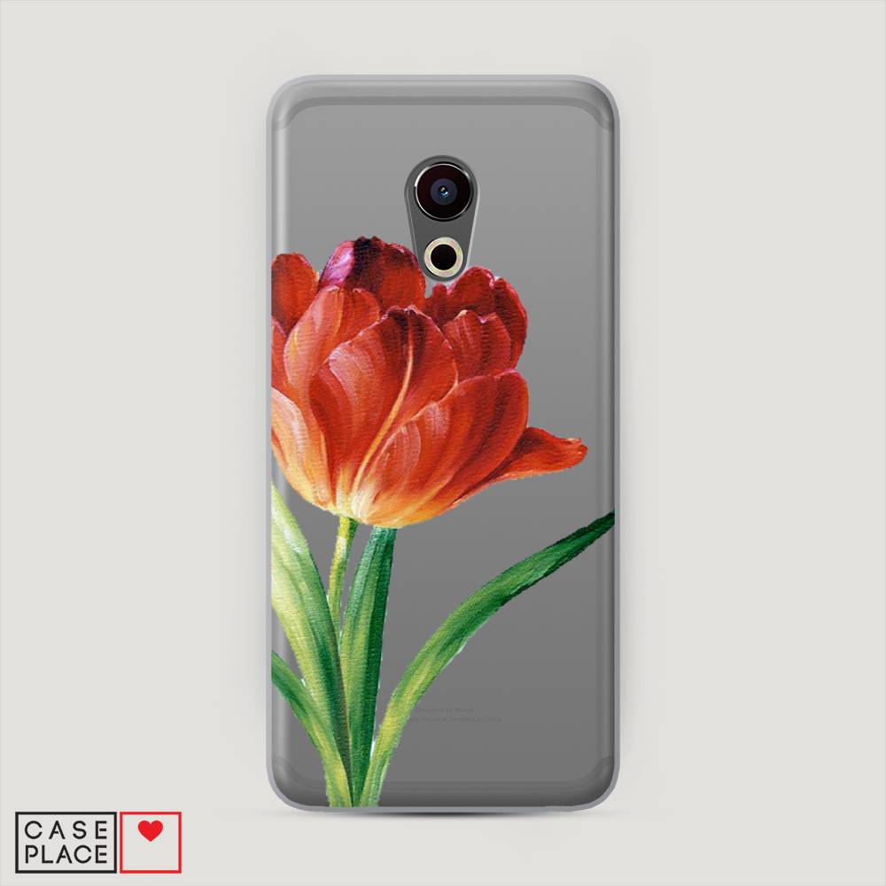 

Чехол Awog "Красный тюльпан" для Meizu Pro 6