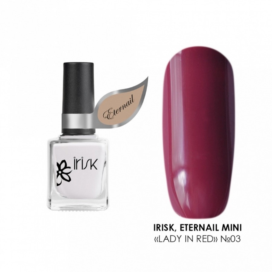 

Лак IRISK на гелевой основе Eternail Lady in Red 8мл 03