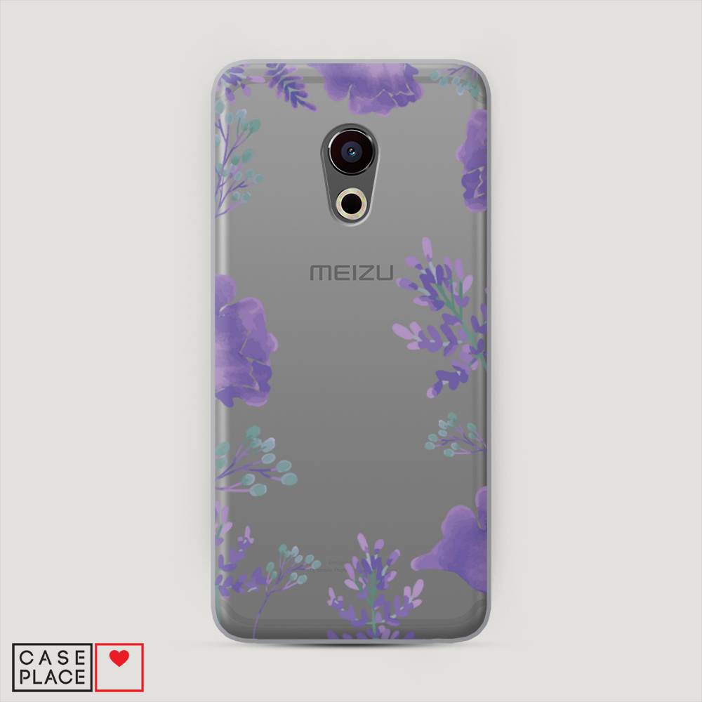 

Чехол Awog "Сиреневая цветочная рамка" для Meizu Pro 6