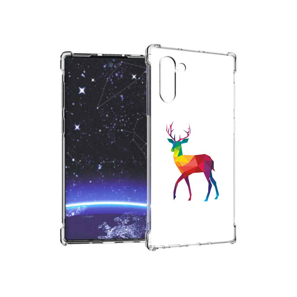 

Чехол MyPads Tocco для Samsung Galaxy Note 10 геометрический олень (PT135782.511.286), Прозрачный, Tocco