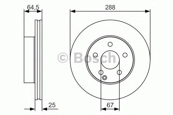 

Диск Тормозной Передн Mercedes-Benz W204 07-14 Bosch 0986479s83