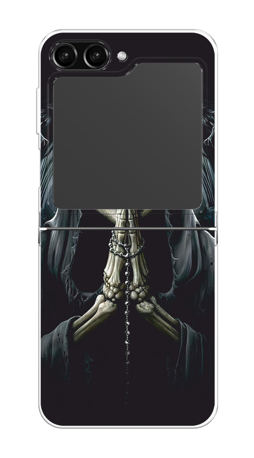 

Чехол Homey на Samsung Galaxy Z Flip 5 "Молитва", Серый, 2108350-1