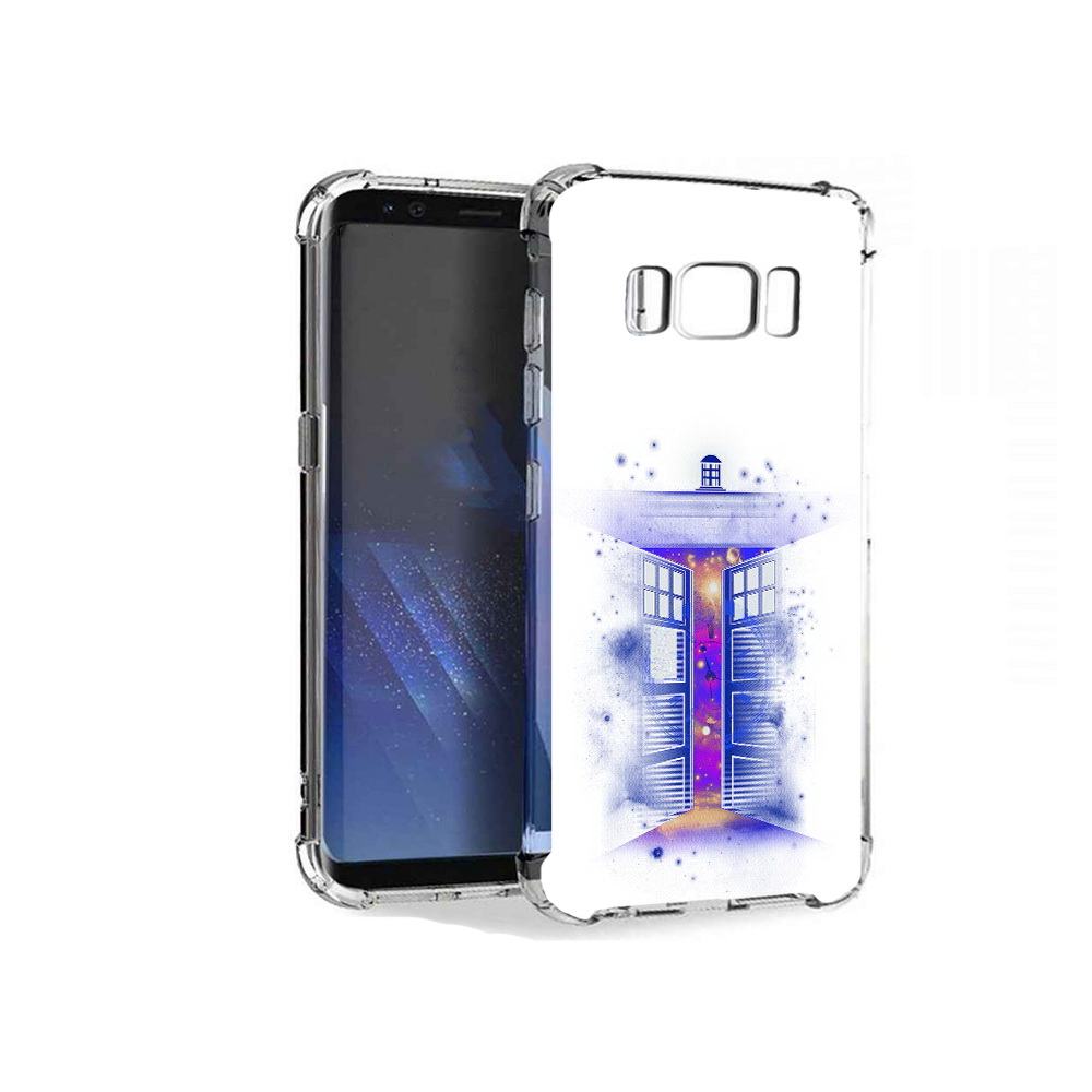 

Чехол MyPads Tocco для Samsung Galaxy S8+ фиолетовый уголок абстракция, Tocco