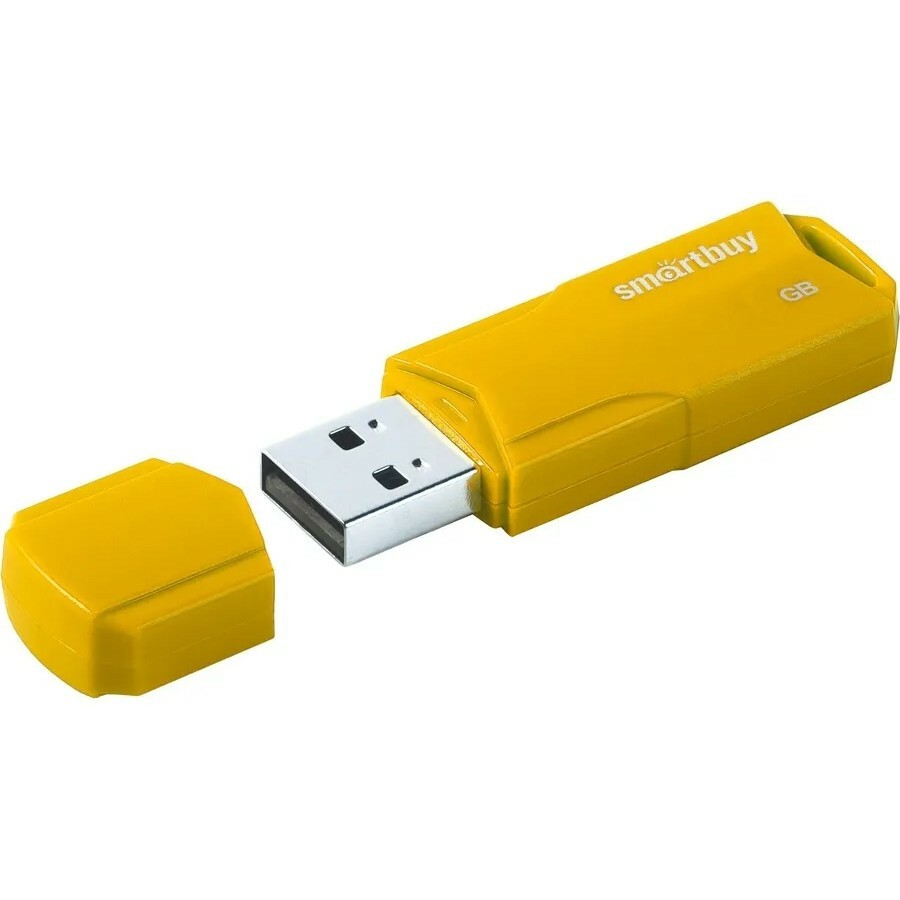 Флешка SmartBuy SB8GBCLU-Y 8 ГБ Yellow (ATBK_1899284)