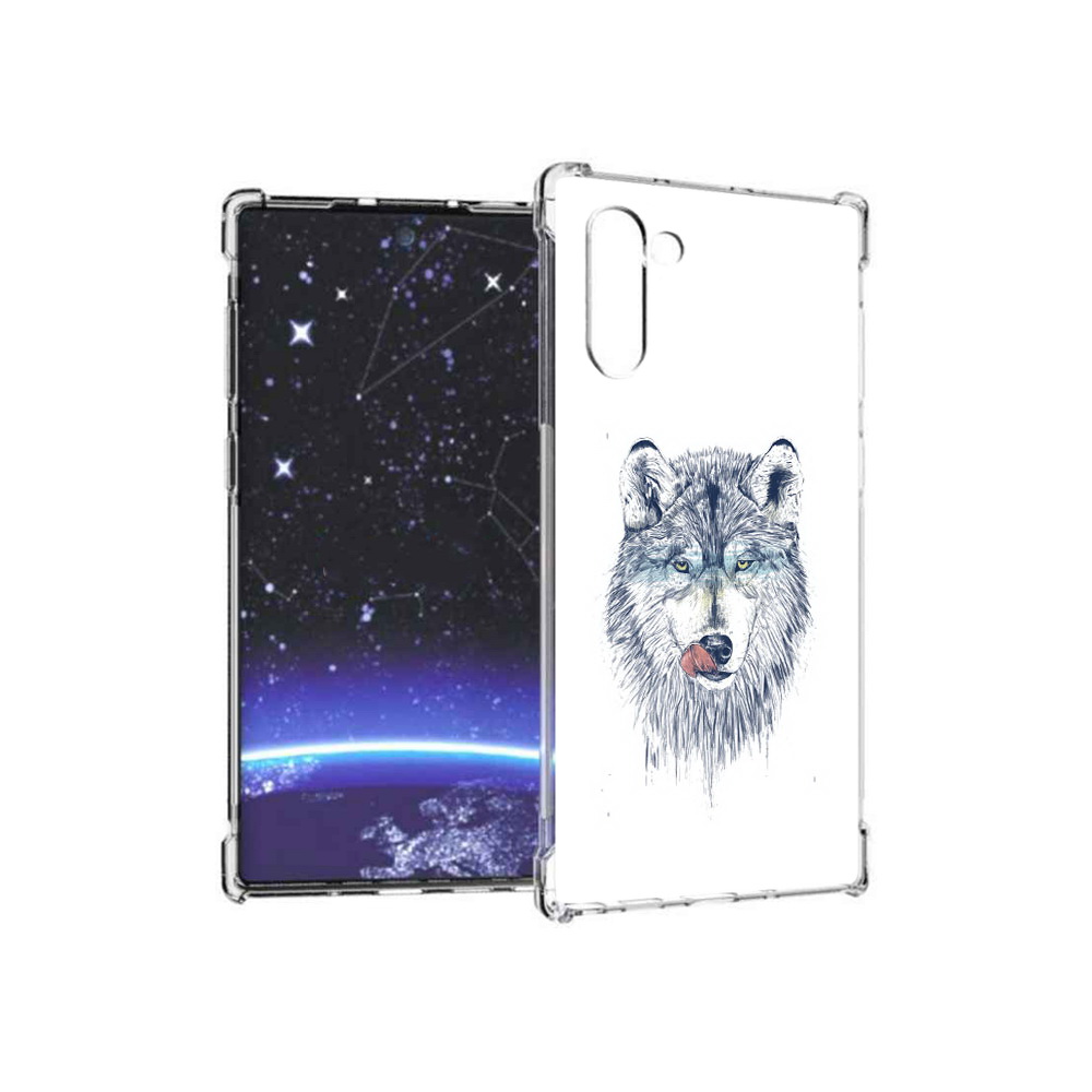 

Чехол MyPads Tocco для Samsung Galaxy Note 10 голодгый волк (PT135782.511.292), Прозрачный, Tocco