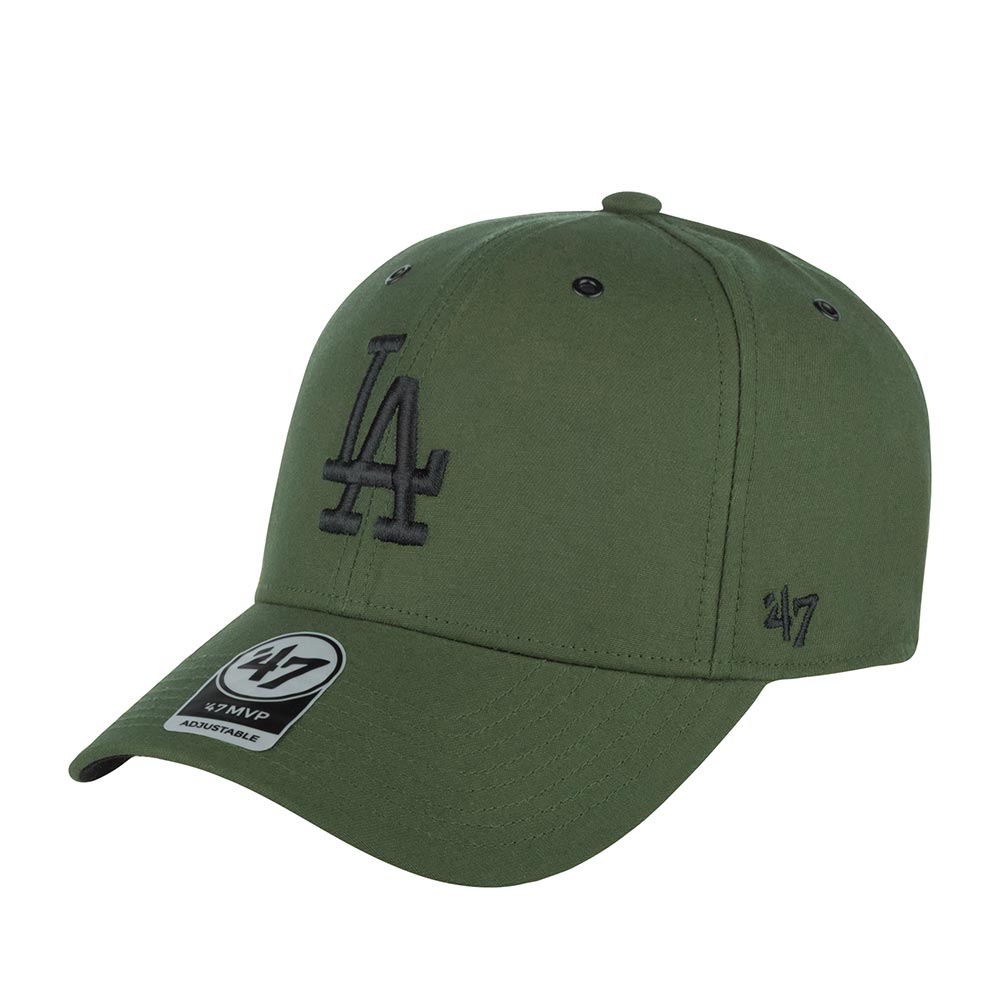 Бейсболка унисекс 47 BRAND B-AERIL12GWS Los Angeles Dodgers MLB оливковая, one size