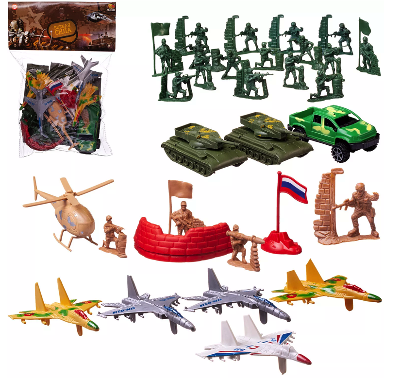 фото Игровой набор abtoys боевая сила 22 предмета junfa toys