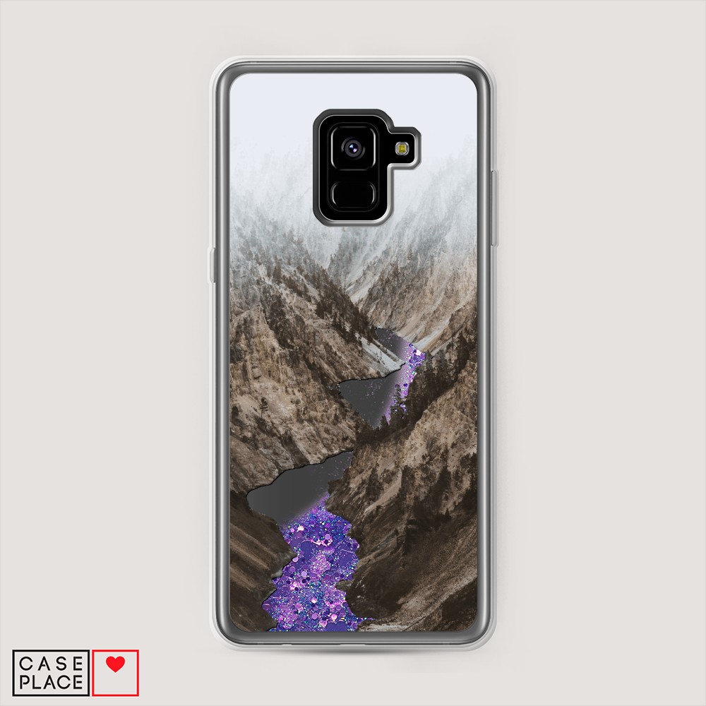 

Чехол Awog на Samsung Galaxy A8 Plus "Горная река", Разноцветный, 25592-1