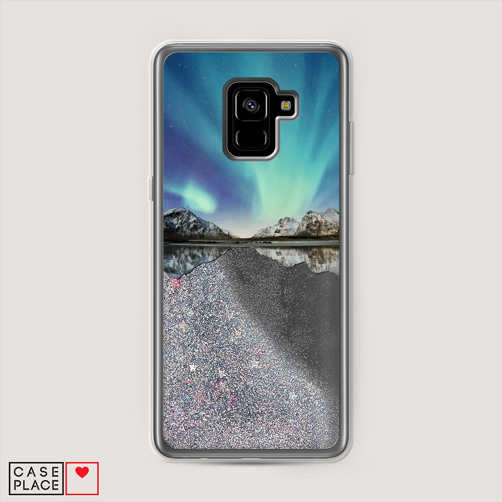 

Чехол Awog "Горное озеро и сияние" на Samsung Galaxy A8 Plus, 25591-1