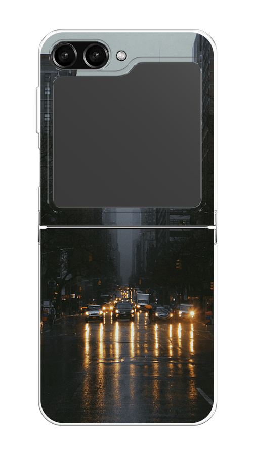 

Чехол Homey на Samsung Galaxy Z Flip 5 "Дождливый Нью Йорк", Черный;серый, 2108350-1