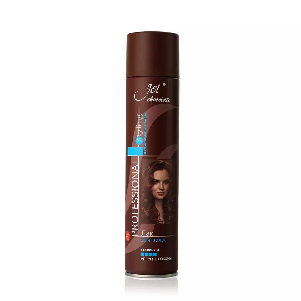 Лак Jet Chocolate для всех типов волос сильная фиксация 300 мл