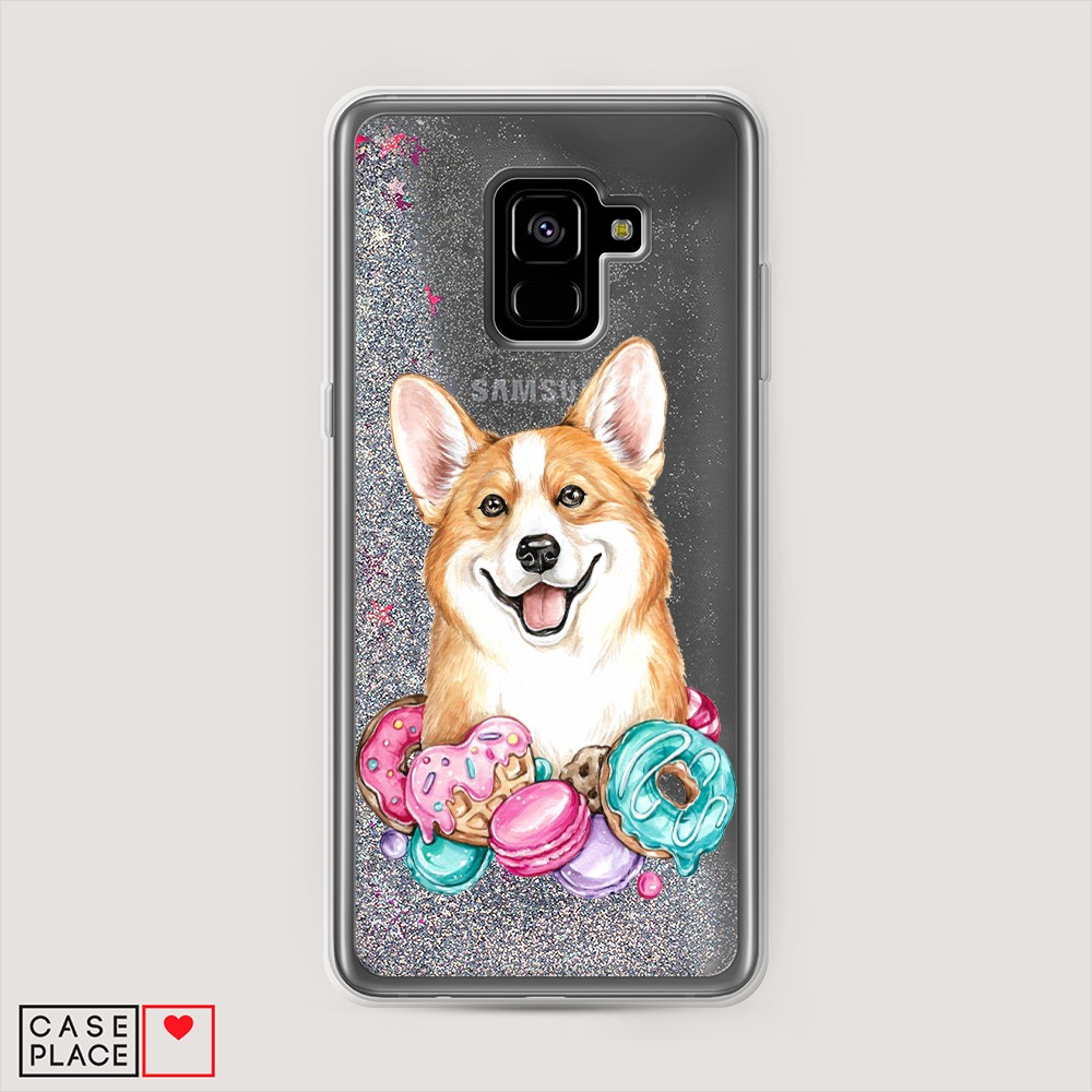 

Чехол Awog "Корги и сладости" на Samsung Galaxy A8 Plus, 25591-1