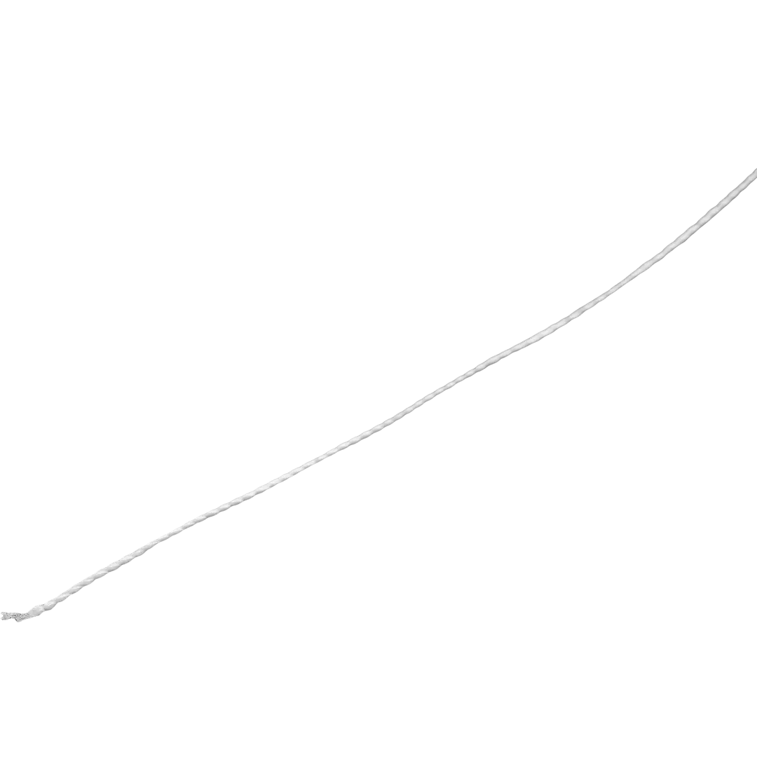 Нить полипропиленовая 1 мм цвет белый, 100 м/уп. веревка полипропиленовая 12 мм белый на отрез