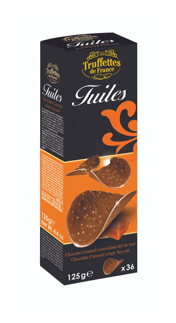 Шоколадные чипсы Chocmod Truffettes de France Crunchy Milk Toffee Salt Chocolate 125 г