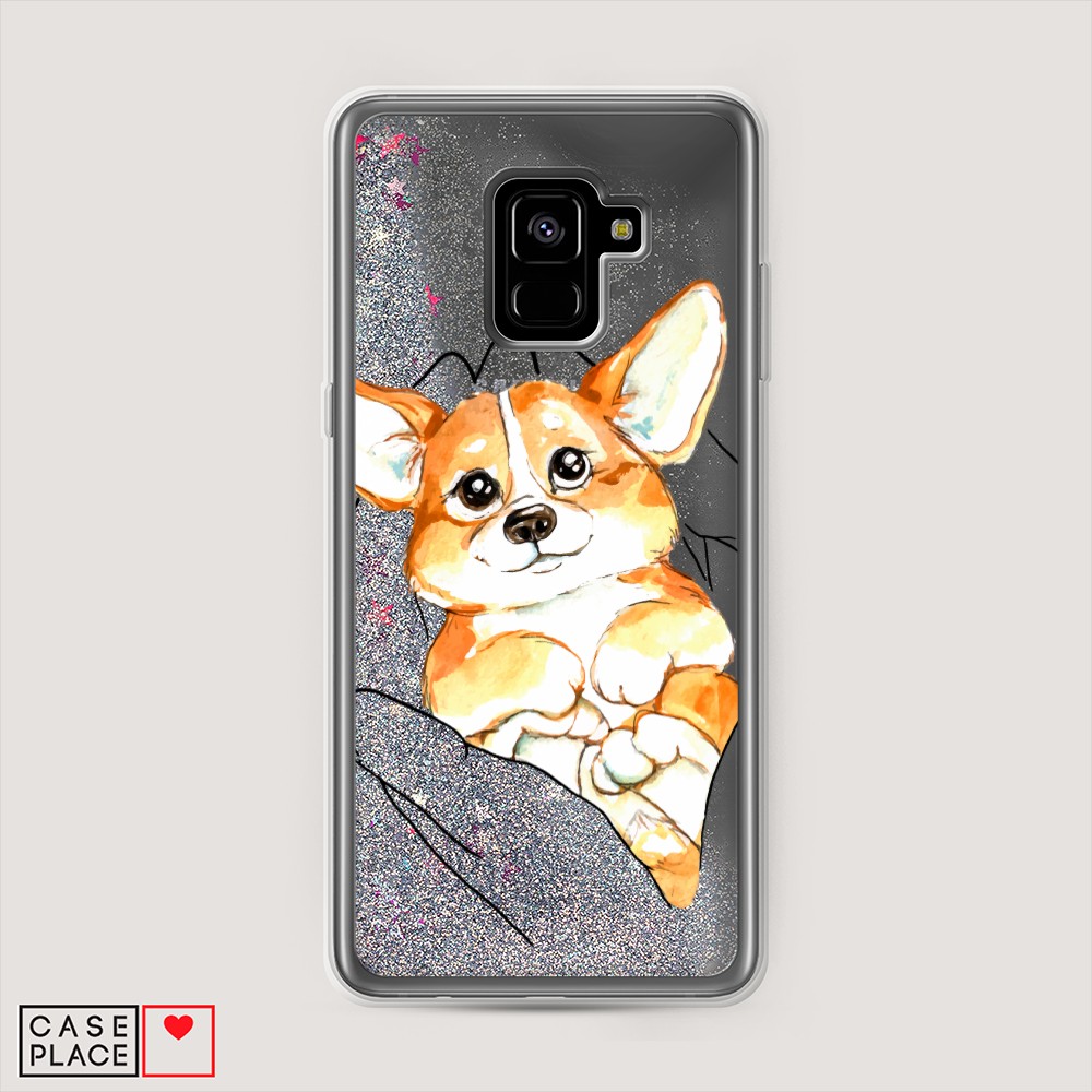 

Чехол Awog "Корги в ладошках" на Samsung Galaxy A8 Plus, 25591-1