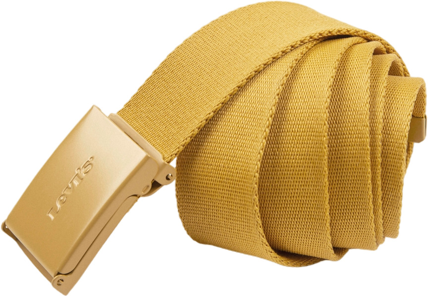 

Ремень унисекс Levis Wordmark Web Belt желтый, 110 см, Wordmark Web Belt