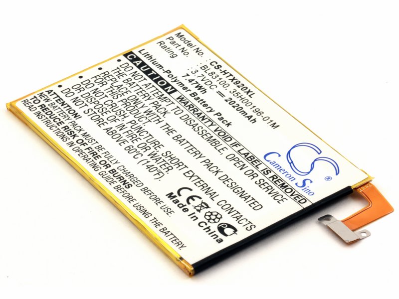 

Аккумуляторная батарея для телефона HTC Butterfly, J Butterfly (BL83100)