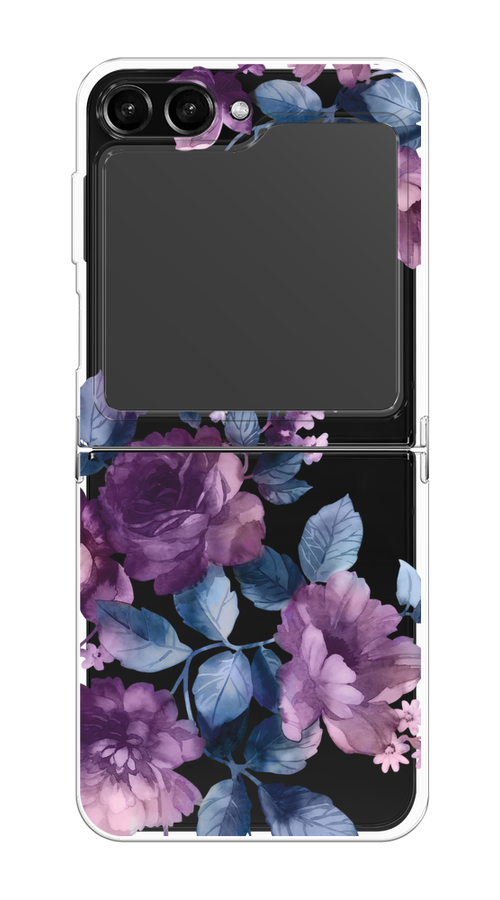 

Чехол Homey на Samsung Galaxy Z Flip 5 "Purple Blossoms", Синий;фиолетовый, 2108350-1