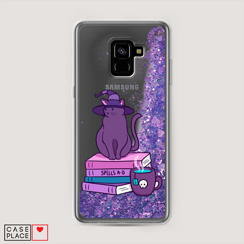 

Чехол Awog на Samsung Galaxy A8 Plus "Magic Cat", Разноцветный, 25592-1