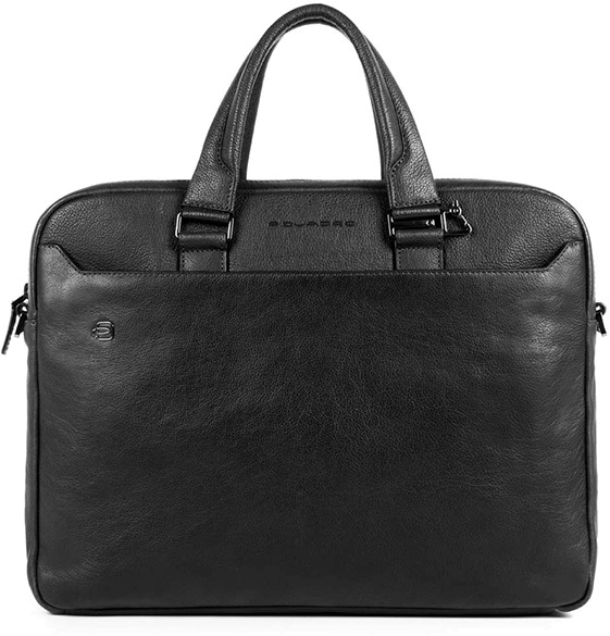 

Сумка для ноутбука 14" Piquadro Two-handle briefcase with two 10.579.7" l, черный, Two-handle briefcase with two 10.579.7" l