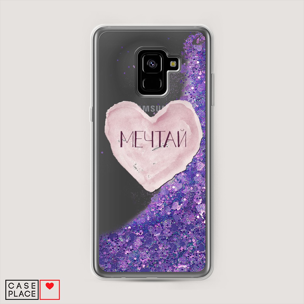 

Чехол Awog на Samsung Galaxy A8 Plus "Мечтай сердце", Разноцветный, 25592-1