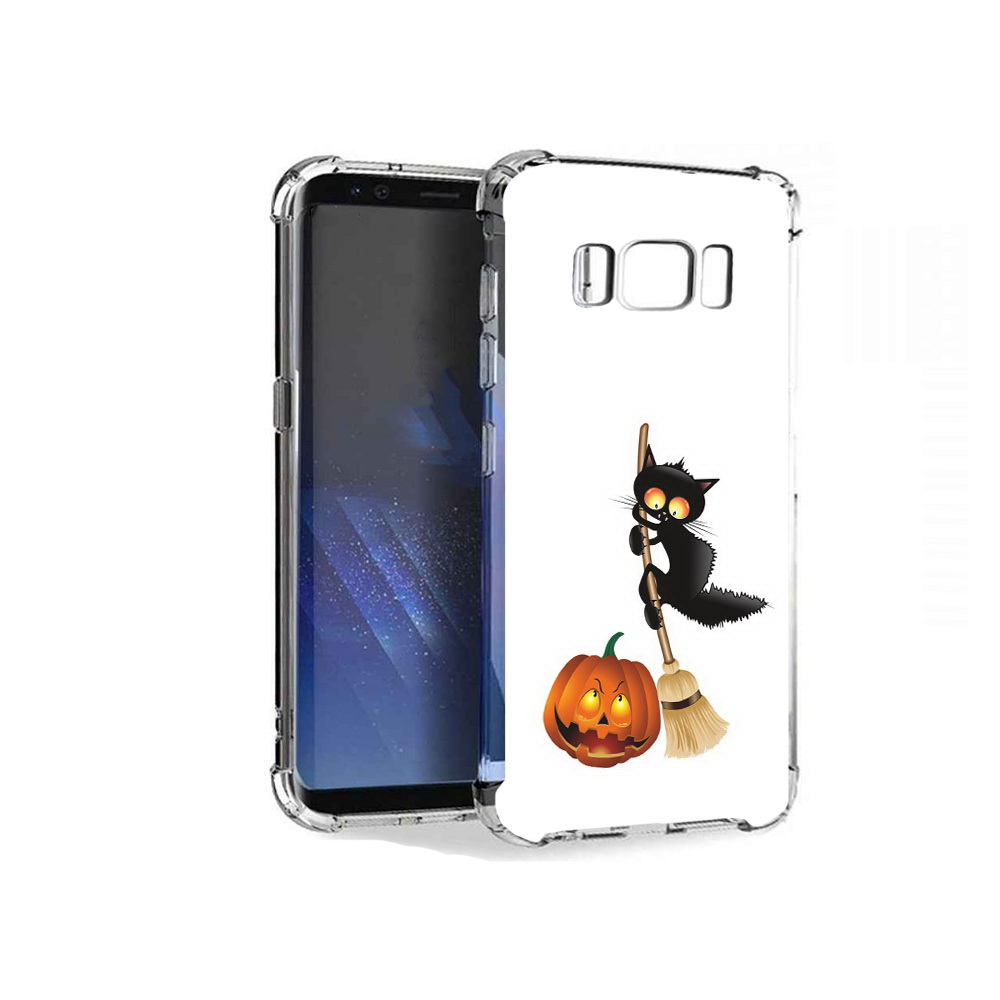 

Чехол MyPads Tocco для Samsung Galaxy S8+ хэлуинский котик, Tocco