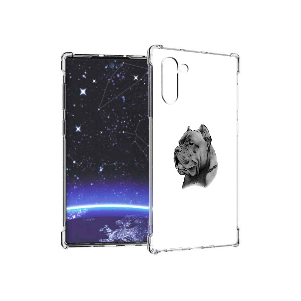 

Чехол MyPads Tocco для Samsung Galaxy Note 10 грозный бульдог (PT135782.511.300), Прозрачный, Tocco